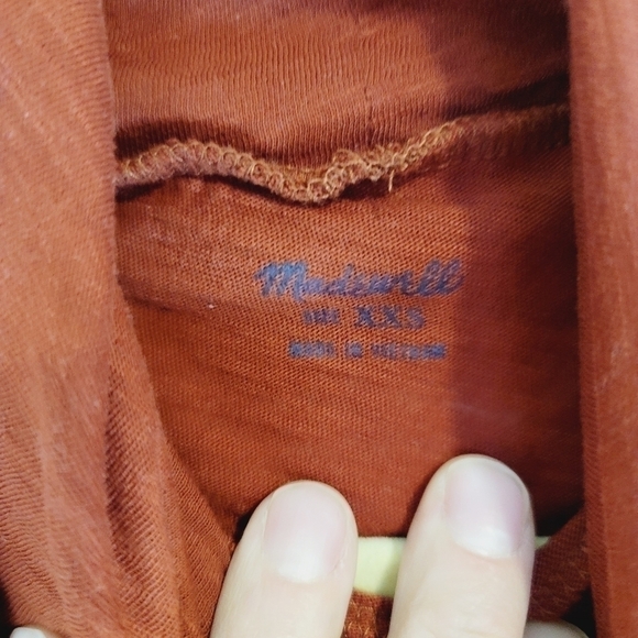 Madewell Rust Colored Turtleneck, sz XXS - Picture 3 of 6